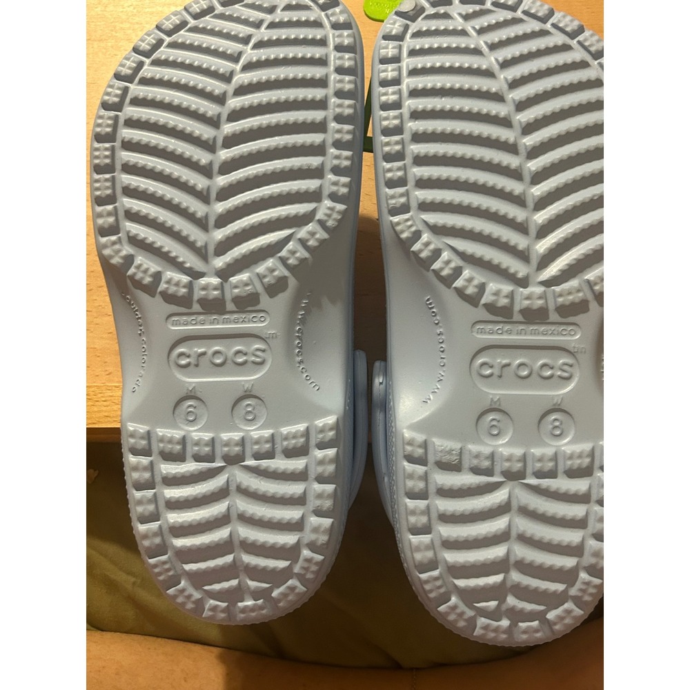 Crocs Classic Clog Light Blue Women 8 Men 6 Pastel Slip On Comfort Shoes NEW - Picture 4 of 5